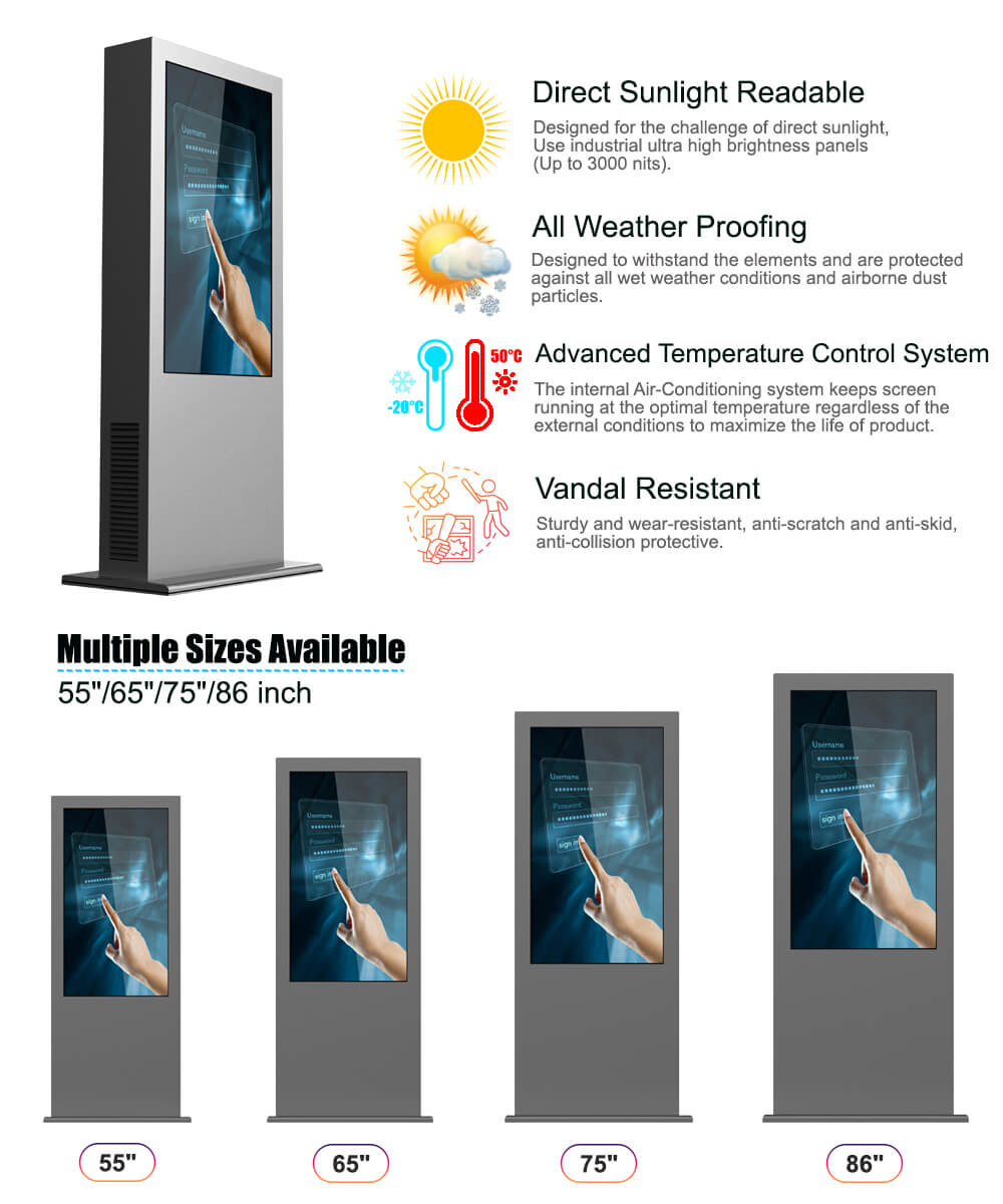outdoor totem IP65 